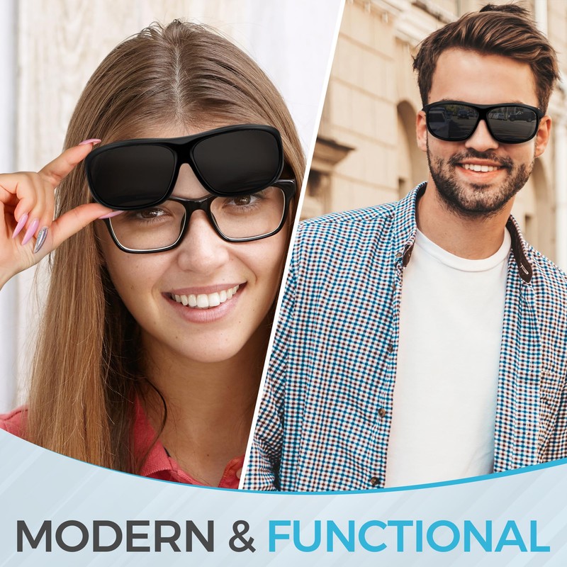 iSafety Polarized Cataract Surgery Recovery Sunglasses – UV400 Wraparound Protective