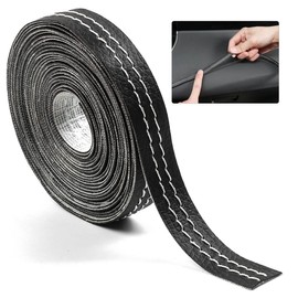 XmuxHai 13.12FT(4M)Automobile interior trim strip leather decorative line,Universal Car Imitation car interior leather stitching line,DIY Flexible Strip Garnish Accessory [White line]