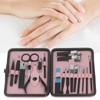 18 Pcs Manicure Set Portable Eyebrow Trimmer Dead Skin Pliers