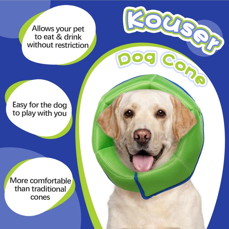Kuoser Dog Cone Collar After Surgery, Pet Protective Neck Cone