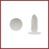 HEROFFIX 30Pcs White Plastic Rivets Splash Guard Fastener Push Type