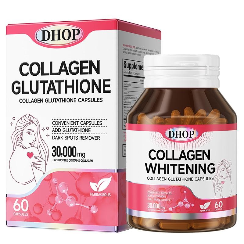 DHOP Collagen & Glutathione Capsules – 2,000mg L-Glutathione + 1,500mg