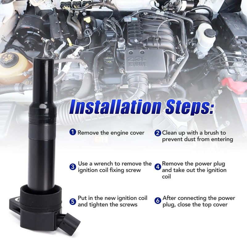 Set of 4 Ignition Coil Pack Spark Plugs Fits for