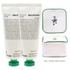 Innisfree My Perfumed Hand Cream Large Capacity 80mL (04 Dancing Daisy) 2pcs + Play Green Cosmetic Pouch (Green) / 이니스프리 마이 퍼퓸드 핸드크림 대용량 80mL (04 댄싱 데이지) 2개+플레이그린 화장품 파우치 (그린)