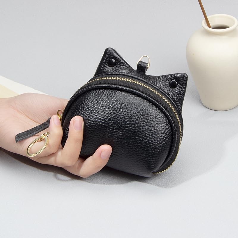 Yocipa Frog Leather Coin Case, Cute Women's Genuine Leather, Mini