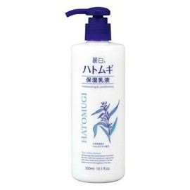 쿠마노 레이하쿠 하또무기 보습 유액, 300ml, 1개 Kumano Reihaku Hatomugi Moisturizing Emulsion, 300ml, 1 Piece, 300ml × 2개
