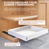 Seinloes 2 Pack Expandable Pull Out Cabinet Organizer 16.5"Deep with