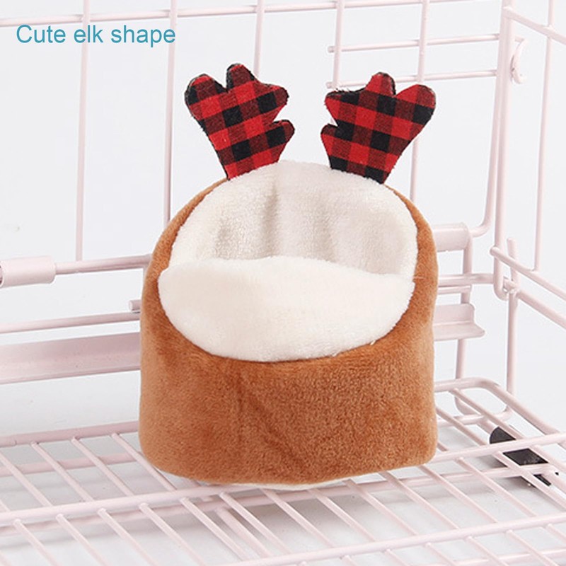 ABLAZEZAI Hamster Bed, Mini Small Animals Soft Warm Nest, Small
