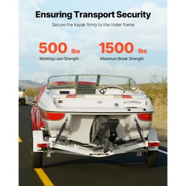 Happybuy Retractable Ratchet Straps, 2 in x 2 ft Ratchet Tie-Down Straps with Locking S Hooks, 2-Pack Heavy-Duty Straps with 1500 lbs Breaking Strength, for Trailers