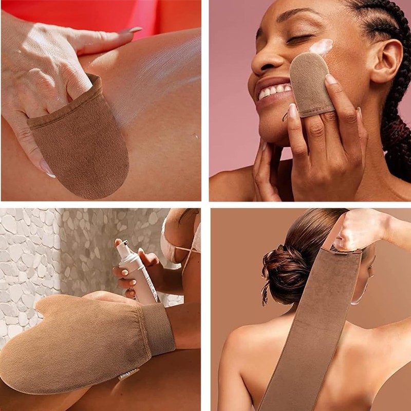 Self-Tanning Mitt Set Fake Tan with Set 3 in 1