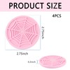 4PCS Silicone Car Coasters,Unique Spider Web Non-Slip Car Cup Holder