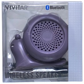 Vivitar Waterproof Wireless Bluetooth Speaker Snail IPX4 Rechargable NEW IN BOX!