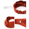 Hair Band Cross Design Mustard Solid Color Washable 100% Cotton