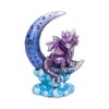 Nemesis Now U5028R0 Metallic Purple Crescent Creature Moon Dragon Figurine,