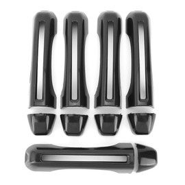 10Pcs Set ABS Exterior Door Handle Cover Trim Fits for Jeep Wrangler JL 2018 +