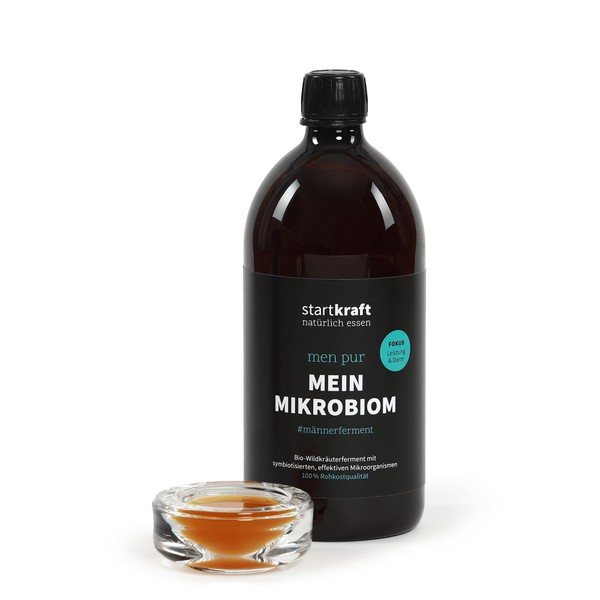 startkraft startkraft Mikrobiom Men Pur 1 Liter, Wildkr?uterferment mit effektiven