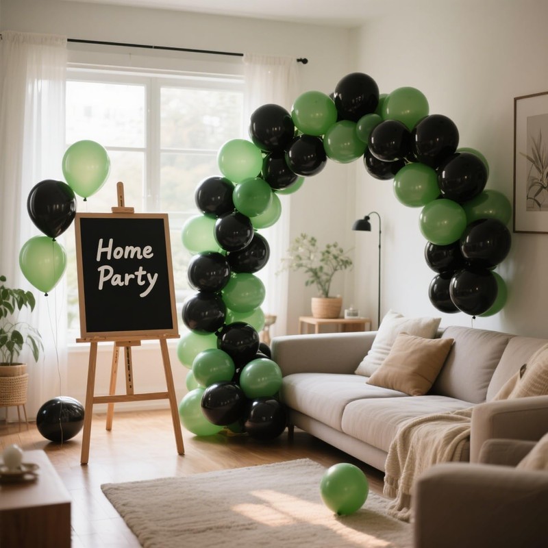 DRWKAY Black Balloons 100 Pack,12 Inch Matte Black Latex Helium-Ready