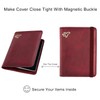 WALNEW Passport Holder Cover Wallet, RFID Blocking Leather Travel Document