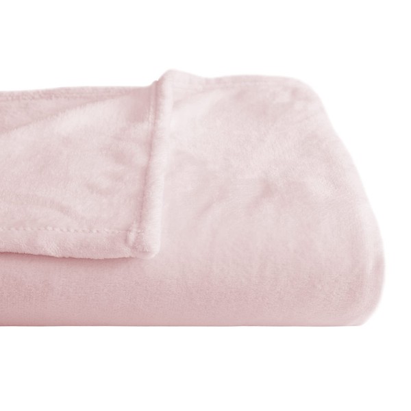 NICETOWN Blanket, For Winter, Single, Flannel, Throw Blanket, Soft Feel, Lightweight, Warm, Fluffy, Anti-Static, No Pilling, Washable, For Camping, Cute, Pink, 55.1 x 78.7 inches (140 x 200 cm)
