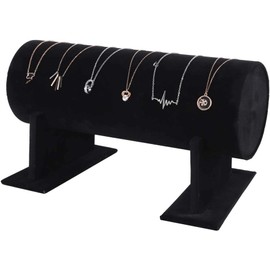 Exhibidor de Diadema, Paño de Pelusa, Organizador para Diadema, Soporte, Estante, Accesorio para Presentación de Joyería para el Cabello, Negro