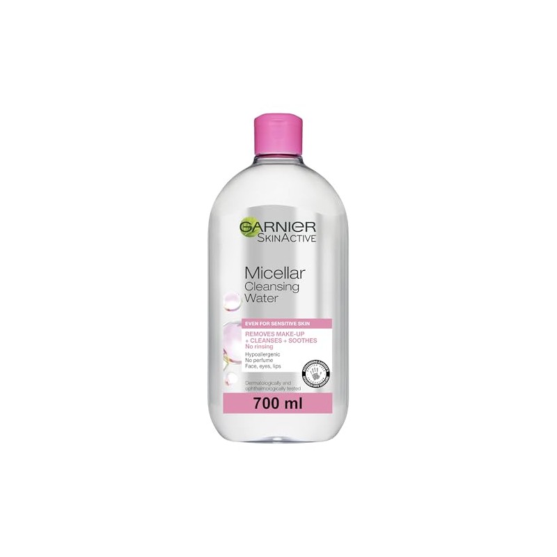 Garnier Agua Micelar Piel Sensible 700Ml 3 Onzas Líquidas (Paquete