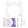 Cat Door Interior CatHead Shaped Plastic Cat Pass Through Door