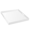 22×22 Inches Oversize Extra Large Sturdy Glossy White Acrylic Serving