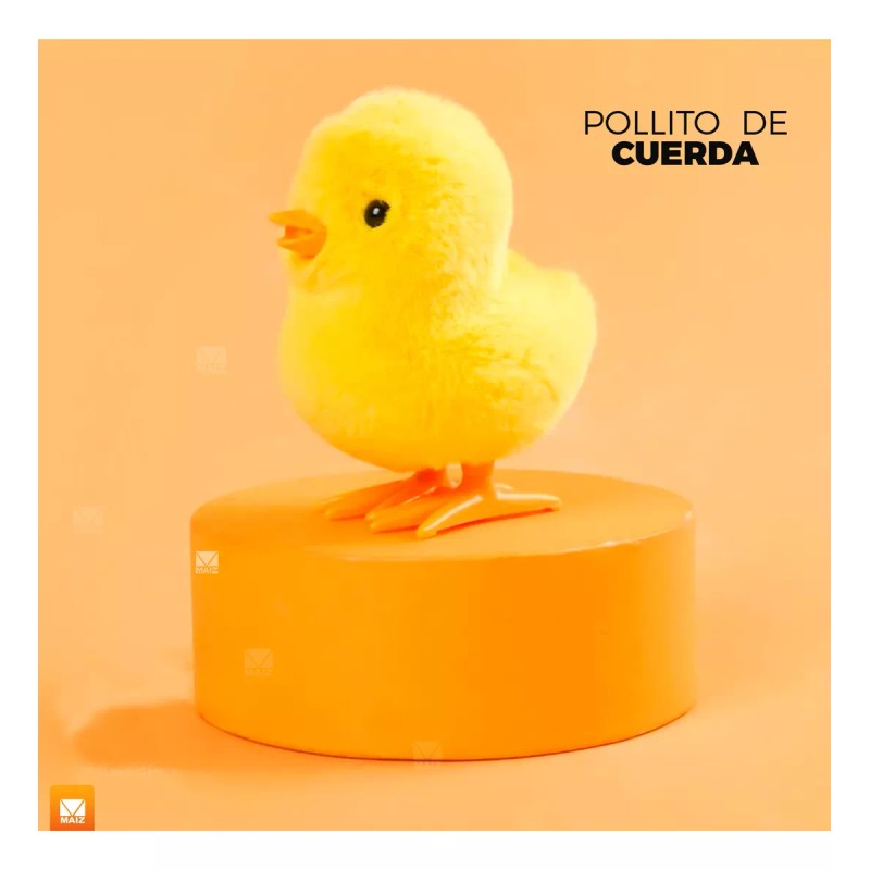Maíz Juguete Pollito Colores Suave Cuerda Movimiento Infantil