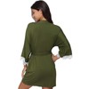 The Bund Women's Short Sleepwear Modal Cotton Knit Robe with