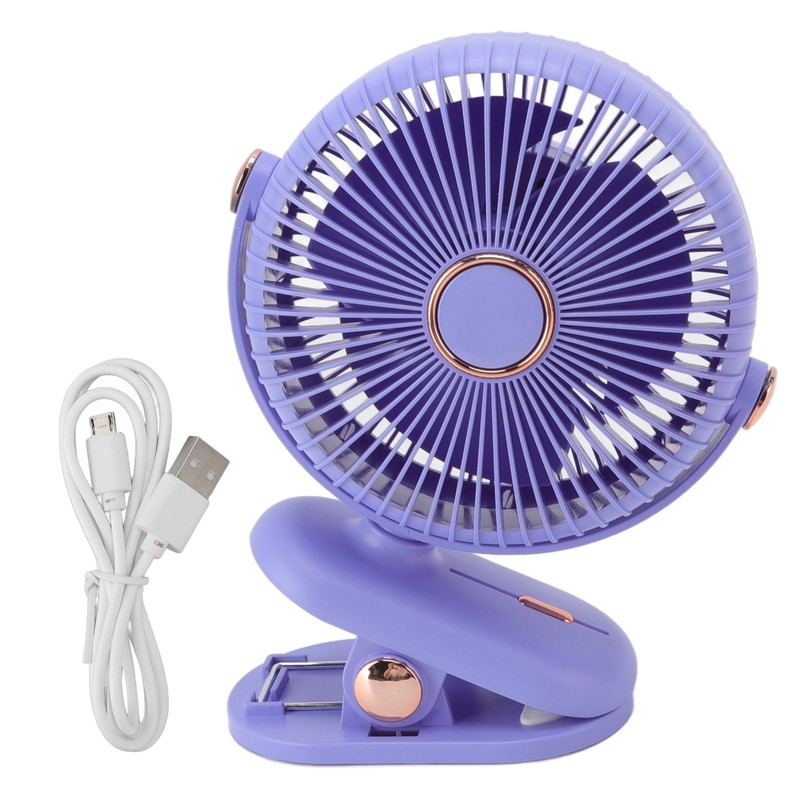 Desk Clip On Fan 3 Wind Speed Safe Design Compact