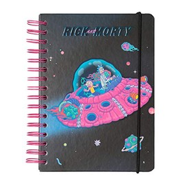 Grupo Erik Bullet Journal Dotted A5 Ricky and Morty - Hard Cover Notepad A5 Ring Binder Notebook A5 Dotted Diary