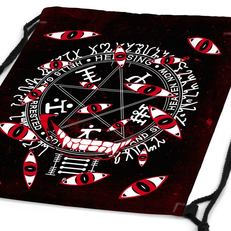 style3 Hellsing Eyes Backpack Gym Bag Sport Jute Bag Vampire