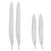 Minkissy 4pcs Stainless Steel Nail Files Double Sided Sanding Files