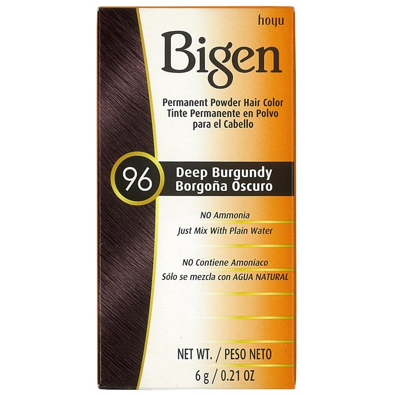 Bigen Permanent Powder Hair Color 96 Deep Burgundy 1 ea