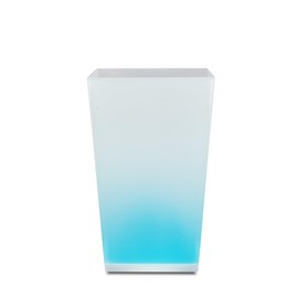 TATSU-CRAFT Clear Dust Box, Cocktail, M Square, 1.6 gal (6.7 L), AB, Aqua Blue, Trash Can, No Lid, Stylish, Slim, Sorting, Outdoor, No Lid, Stylish, Small, White, Kitchen, Bathroom, Bedroom, Cafe