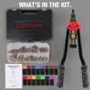 GIANTISAN Rivet Nut Tool, 16-inch Rivnut Tool Kit with 15