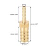 sourcing map Straight Brass Barb Fitting Reducer, Fit Hose ID