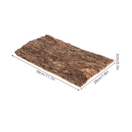 Hemobllo 2 Pack Reptile Tree Bark Decoration, Natural Look, Ideal for Climbing & Hiding, Terrarium Background for Snakes, Turtles & More, 11.8 x 7.9 inches