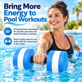 Floating EVA Water Dumbbell for Pool Exercise – Aquatic Resistance Trainer for Water Aerobics and Fitness