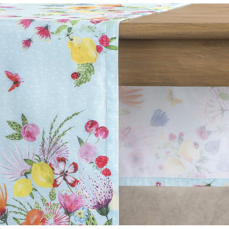 Maison d' Hermine Tablerunner 100% Cotton Table Runner Decorative Washable