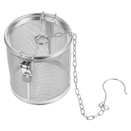VINTORKY Stainless Steel Brine Basket Spice Seasoning Strainer Loose Tea Strainer Soup Seasoning Filter Loose Tea Steeper Tea Filter for Loose Tea Loose Tea Infuser Cooking Supply Silver