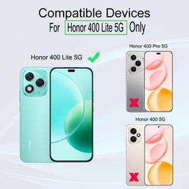 Ibywind For Honor 400 Lite 5G Screen Protector, 2 Pack Flexible TPU Film, With 1Pc Camera Lens Protector, 1Pc Back Film, [Bubble Free][Easy Installation][HD Clear][Self-Healing]