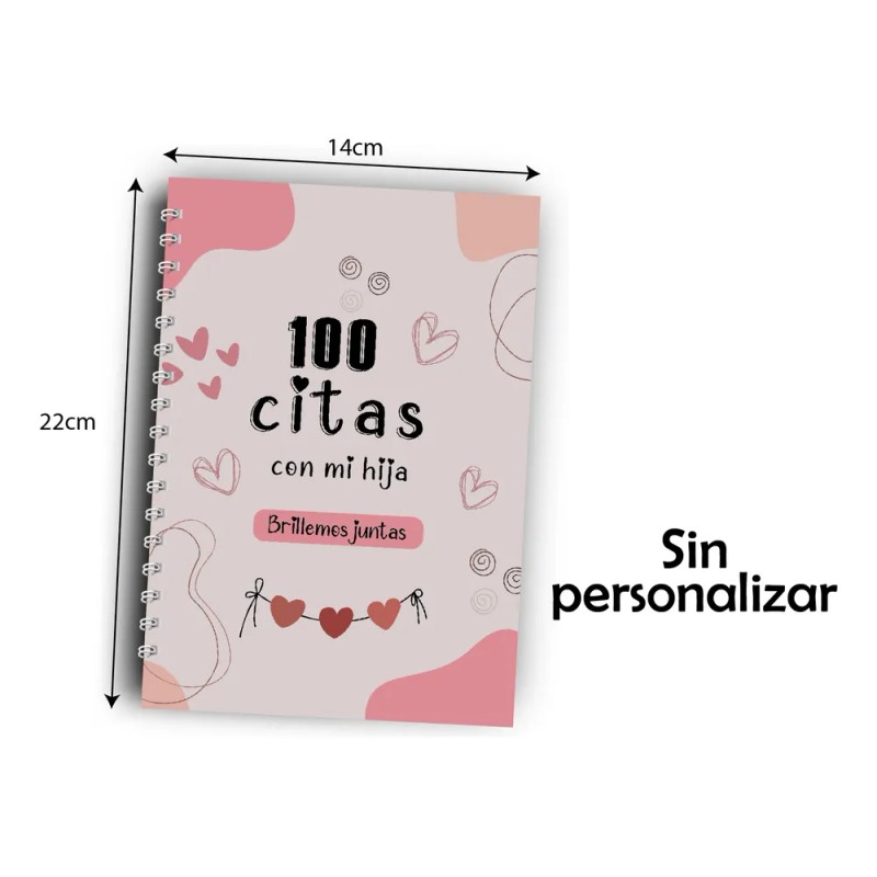 Libro 100 Citas Mamá Hija Regalo Pasta Dura Premium Sin