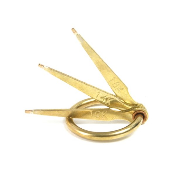 3 Piece Gold Testing Needle Set - 10k, 14k, 18k