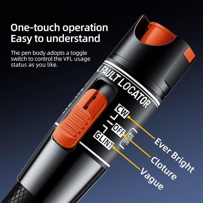 Visual Fault Locator,10-20KM VFL Fiber Optic Tester Kit - Include