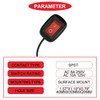 MKBKLLJY 2pcs Red Paste Type Switch Car Rocker Switch On/Off