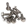 M8 x 25mm Flanged Hex Bolts Fully Threaded A2 Stainless
