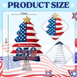 250th Christmas Tree Topper 250 Anniversary Christmas Tree Decoration