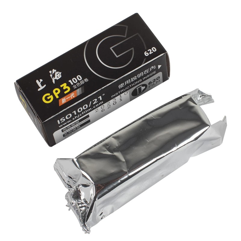 Shanghai GP3 620 Black and White Roll Film ASA DIN