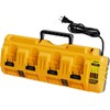 4-Ports Charger Station Compatible with De-Walt 20V MAX Battery Charger